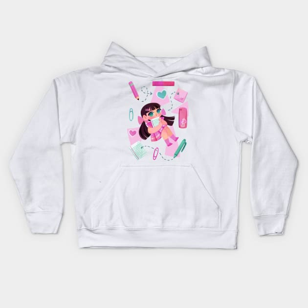 Back to School Kids Hoodie by Lobomaravilha